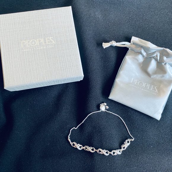 Diamond Accent Infinity Bolo Bracelet - Picture 3 of 4